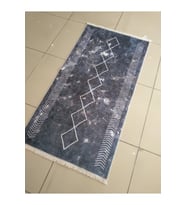 EVALİFE 8354 GRİ KAYMAZ DERİ TABAN HALI 80X150 CM