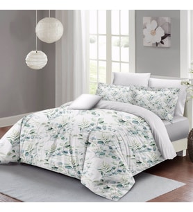 MonoHome Organik Natura Luxury Çift Kişilik Pamuk Saten Nevresim Takımı (Beyaz)