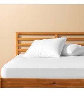 %100 Pamuklu Çift Kişilik Lastikli Çarşaf 180x200+25  50x70 Yastık Kılıfı ( 2 Adet ) (Beyaz)