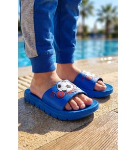 Gezer Erkek Çocuk Yazlık PU Islak Zemine Uygun Ev Bahçe Banyo Havuz Terlik