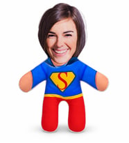 BK Gift Kişiye Özel Fotoğraflı Kadın Süper Öğretmen Figürlü Yastık, Model 14