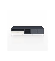 Hyperion TV Ünitesi 3 Raflı Tek Çekmeceli 2 Kapaklı 220x44x51 Antrasit-Antrasit/Aytaşı
