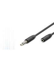 3.5 Mm Trrs Aux Uzatma Kablosu 3 M - Siyah HDX1011