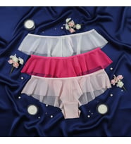 Kadın 3 lü Chekky Tül Slip Külot Set BB2153