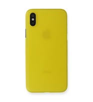 iPhone Xs Max Kılıf Pp Ultra İnce Kapak - Sarı