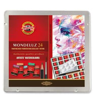 Koh-i Noor Mondeluz Master Class Taş Sulu Boya 24 Renk Metal Kutu 