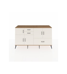 Hyperion Konsol 5 Raflı 3 Çekmeceli 5 Kapaklı 176x44x99 Çam-Aytaşı