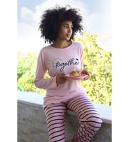 Akbeniz Kadın Penye Uzun Kol Pijama Takım 4190