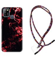 INFINIX Smart 4 5 6 Zero 8 S5 Pro Kılıf Boyun Asklı Rasta Silikon Red Smoke 1745