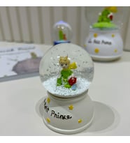 Küçük Prens Işıklı Mini Boy Kar Küresi Tky0386 (Beyaz)