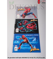 DEKOMUS İLE LİSANSLI SPIDERMAN "TEKLİ" RESİM DEFTERİ 17*24 CM 15 YAPRAK