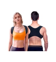 Unisex Siyah Ortopedik Dik Duruş Korsesi