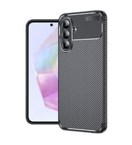 Samsung Galaxy A56 Kılıf Karbon Silikon Case Kapak (Siyah)