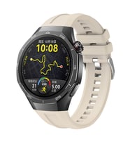 Huawei Watch GT 6/5 Pro 46mm Kordon Spor Silikon Band Lansman 1e1 Uyumlu 130 (Siy.Byz.Kareli Dsn.)