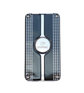 Cohiba 3 Torch Pürmüz Delicili Siyah Beyaz Nokta Desenli Metal Puro Çakmağı