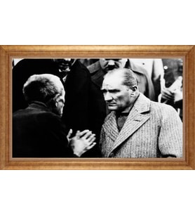ALTIN ÇERÇEVELİ PASPARTULU TABLO CR985