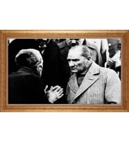 ALTIN ÇERÇEVELİ PASPARTULU TABLO CR985