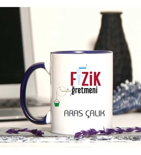 Fizik Öğretmenine Özel Öğretmenler Günü Hediyesi Kişiye Özel Kupa Bardak