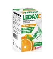 Ledaxc Vitamin C, Vitamin D Ve Çinko Içeren 30 Kapsül