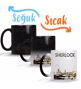 Sherlock Sihirli Kupa Bardak Porselen