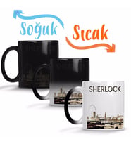 Sherlock Sihirli Kupa Bardak Porselen