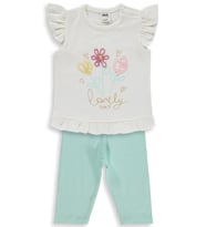 Civil Baby Lonely Day Nakışlı 6-18 Ay Takım - Ekru