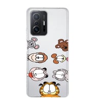 Xiaomi Mi 11T - 11T Pro Uyumlu Garfield Tasarımlı Şeffaf Telefon Kılıfı