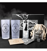 Aşk Oku Romantik Rakı Kadehi Seti Hediye Kutusu