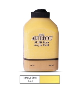 ARTDECO 070L-3032 AKRİLİK BOYA 500 ML. KANARYA SARISI