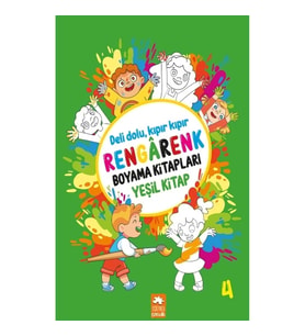 Rengarenk Boyama Kitapları - Yeşil Kitap