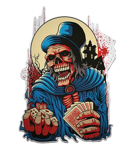 Kurukafa Kuru Kafa Poker Oyun Araba Sticker