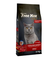 Free Max 15 kg Yetişkin Kedi Maması ( Kuzu Etli Pirinçli ) FreeMax Kuru Mama