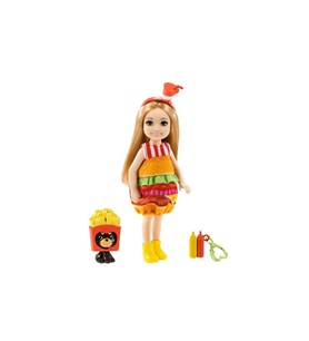 Barbie Barbie Kostümlü Chelsea Ve Hayvancığı Oyun Setleri Burger Kostümü Grp69