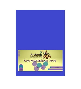Koyu Mavi Renkli Mukavva 35x50 5 Adet Artlantis Renkli Mukavva 5 Adet