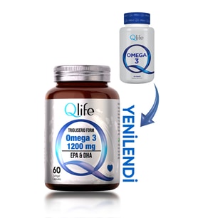 Qlife Trigliserid Form - Yüksek Omega 3 ve Epa ve Dha 60 Kapsül