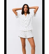 Night Kadın Desenli Trend Pijama Takımı