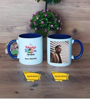 Teknoloji ve Tasarım Öğretmeni Kupa Bardak Lacivert Fotoğraflı Öğretmenler Günü Hediyesi