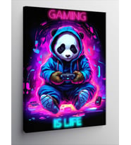Kanvas Tablo Gamer Panda