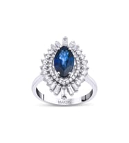2.70 Karat Safir Pırlanta Yüzük