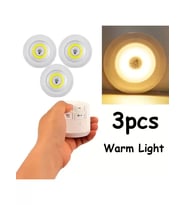 Uzaktan Kumandalı Yapışkanlı 3&amp;apos;lü Led Spot Lamba (5343)