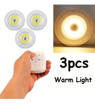Uzaktan Kumandalı Yapışkanlı 3&amp;apos;lü Led Spot Lamba (5343)