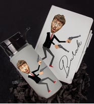 Kişiye Özel Karikatür Tasarım Defter Kalem Matara Hediye Seti 96514