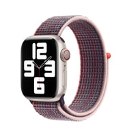 Apple Watch 40mm Uyumlu Kordon Hasır Örgü Cırt Cırtlı Terletmeyen Zore KRD-03 Kumaş Kayış