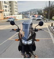 MOTOCAM Kawasaki KLE 500 Ön Cam 2005-2008 Model 58cm Şeffaf Renkli 4mm UZUN