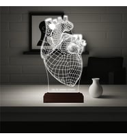 Luvivia Kalp Cerrah Kişiye Özel 3D Lamba - Masa Gece Lambası