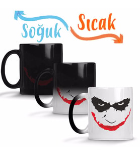 Joker Sihirli Kupa Bardak Porselen