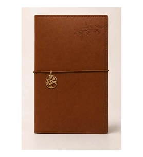 VICTORIA'S JOURNALS CHARM HAYAT AĞACI 126-2743 VEGAN DERİ KAPAK 13X18 cm 100 gr. 96 YP. KREM ÇİZGİLİ
