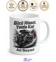 Otomobil Programı İzleyenlere Modifiye Araç V8 Motor Sesi Kupa Bardak Hediye