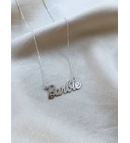 925 Ayar Gümüş  Barbie Kolye