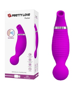 Lilitu Shop USB Şarjlı 12 Emme ve 12 Titreşim Fonksiyonlu Teknolojik Vibratör- Pecker